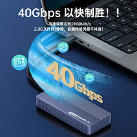 ULT-unite 优籁特 USB4.0 NVMe M.2 移动硬盘盒 JHL7440/JMS583双协议