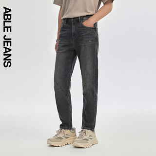 ABLE JEANS【立体锥形裤】24夏季男士经典百搭时尚复古牛仔裤 【冰爽玉】陨石灰02 27/30