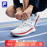 FILA 斐乐男鞋BOA NUVOLE 2路跑鞋2024夏季柔云鞋2运动鞋 杰出白-BA 44.5