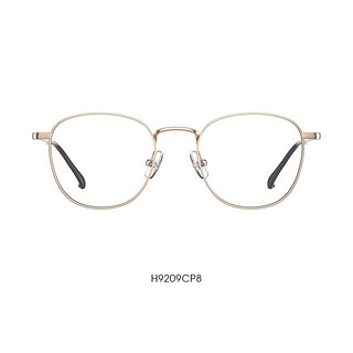 海伦凯勒近视眼镜小方框文艺氛围男女同款眼镜看可配度数H9209 H9209CP8玫瑰金