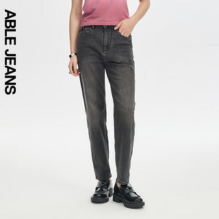 ABLE JEANS【老爹裤】24春夏女士水洗牛仔裤子 炭黑 25