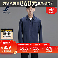 NAUTICA 诺帝卡 男装春秋款休闲保暖长袖夹克男JB0335 4NV藏青(204) XL 推荐：83-93KG