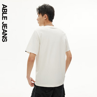 ABLE JEANS 24夏季TEE男士宽松短袖T恤 象牙白 S