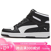 PUMA 彪马 男女同款 基础系列 板鞋 369573-01黑色-白 38UK5