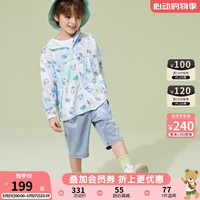 PawinPawPawinPaw卡通小熊童装2024年夏季男女童轻薄外套凉感 Blue蓝色/50 110cm