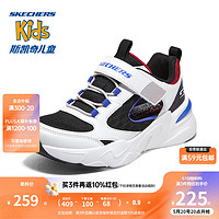 SKECHERS 斯凯奇 夏季童鞋大童透气网面休闲凉鞋镂空男童运动鞋405257L