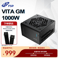 FSP 全汉 VITA GM 1000W 白金牌（90%）全模组ATX电源 1000W