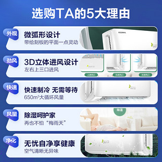 空调挂机单冷大1匹新能效定频壁挂式制冷卧室自清洁26QAX5