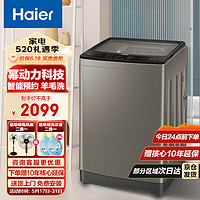 Haier 海尔 12KG波轮洗衣机全自动家用大容量智能预约洗幂动力少缠绕智能自编程羊毛洗衣机XQB120-F128