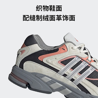 adidas RESPONSE CL经典贴合运动老爹鞋男女阿迪达斯三叶草 深灰/米色/橘红/灰 41