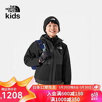 THE NORTH FACE北面童装男童滑雪服三合一夹克外套|82XS KT0/黑色 150 L（150/72）