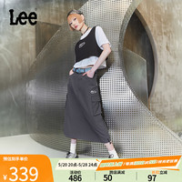 李 Lee24春夏新品灰色女尼龙降落伞半身裙潮流LWB008212202-353 灰色