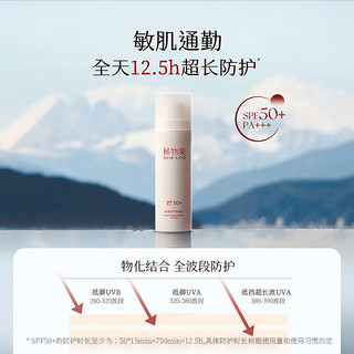 稀物集防晒小蘑伞乳霜轻透倍护户外SPF50+敏感肌面部全身清爽送男女 防晒乳【50g】