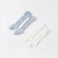 戴维贝拉 儿童防蚊袜子女童夏季宝宝薄款长筒袜透气