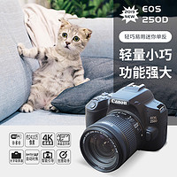 Canon 佳能 200D二代/250D单反相机18-55STM套机入门学生高清旅游照相机