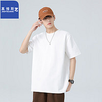 JEANSWEST 真维斯 Z+）2024夏季新款纯棉短袖男t恤 深灰3XL(推荐170-190斤)