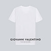 VALENTINO 卓凡尼·华伦天奴含桑蚕丝圆领短袖T恤男装纯色夏装体恤衫 钛白色 S