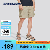 SKECHERS 斯凯奇 休闲短裤男2024年清爽速干美式宽松夏季休闲裤