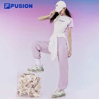 FILA FUSION斐乐潮牌女鞋STARFISH II厚底潮鞋2024夏季帆布鞋 奶白/南极灰-GA 39