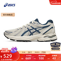 亚瑟士ASICS跑步鞋女鞋耐磨透气网面跑鞋缓震回弹运动鞋 GEL-FLUX CN 浅灰色/蓝色 39.5