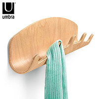 umbra 创意实木装饰挂钩时尚墙壁挂衣钩简约门厅玄关衣帽壁挂钩