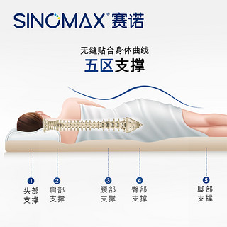 赛诺（SINOMAX）记忆棉薄垫慢回弹记忆绵芯床垫子海绵榻榻米折叠软床垫薄垫 米黄色 150cm*200cm*5cm