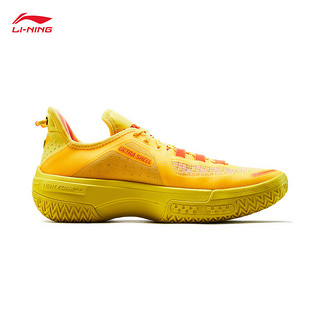 LI-NING 李宁 桀骜-低帮丨篮球鞋男鞋24轻量高回弹耐磨实战运动场外比赛鞋 耀黄色-1 43