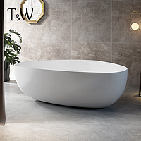 T&W 特拉维尔 TW特拉维尔异形亚克力浴缸家用独立式轻奢创意个性大容量圆形浴盆