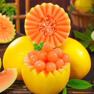 果木岛 黄金蜜瓜 当季新鲜水果  黄河蜜瓜5斤装（2-3个）