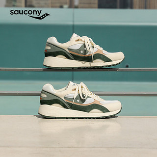 Saucony【吴念真】索康尼SHADOW6000复古运动休闲鞋款夏季运动鞋 白绿5【吴念真】 42.5