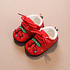 ilody 艾洛迪 2024新款夏季学步鞋0-6-12个月宝宝婴儿鞋可爱软底公主鞋 红色 单层 140mm 内长11厘米