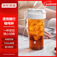 京东京造 tritan双饮口咖啡杯  550ml