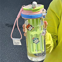 oktp tritan水杯男女学生夏季户外便携运动塑料杯子大容量泡茶杯 绿色 1100ml