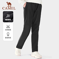 88VIP：CAMEL 骆驼 户外冲锋裤男女春秋登山裤防水防风抓绒加绒加厚软壳裤