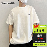 Timberland 纯棉刺绣T恤短袖男 A6DKU