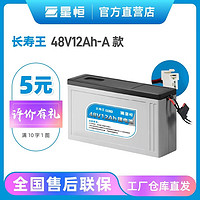 星恒 锂电池48V12Ah长寿王雅迪爱玛绿源小刀台铃捷安特电动车锂电池