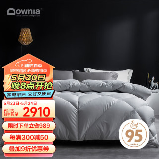 Downia 石墨烯加厚冬被 波兰95%白鹅绒羽绒被子 填充1400g220*240cm 加厚白鹅绒冬被 220*240CM