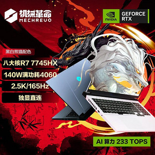 蛟龙16Pro R7-7745HX RTX4060 白色16英寸游戏笔记本电脑
