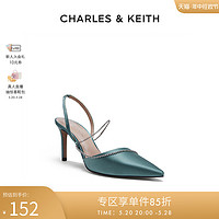 CHARLES & KEITH CHARLES&KEITH春夏女鞋CK1-60361237时尚链条饰尖头高跟单鞋女