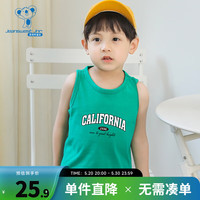 真维斯男童圆领上衣2024夏新款潮流字母印花薄款纯棉打底背心DQ