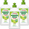 88VIP：morningfresh Morning Fresh晨新辰清超浓缩洗洁精青柠400ml*3去油渍果蔬洗涤剂