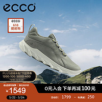 爱步（ECCO）男士户外运动鞋 2024年春季男鞋休闲鞋耐穿跑步鞋 驱动820314 水泥灰82031402379 43