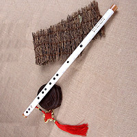 shuhuai 舒怀 乐器 舒怀精致初学一节横笛苦竹笛子零基础入门成人儿童乐器 一节C调白色+13件套