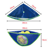 浴室儿童玩具收纳挂袋牛津布艺宝宝洗澡手伴挂兜防水三角网墙挂式