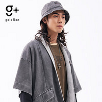 goldlion 金利來 g+復古做舊短袖外套  灰色