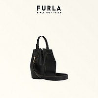 FURLA 芙拉 [新年礼物]FURLA芙拉MIASTELLA牛皮迷你女士通勤单肩包水桶包