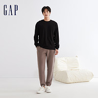 88VIP：Gap 盖璞 男装春秋LOGO纯棉亲肤运动长袖T恤廓形宽松高级休闲上衣841263