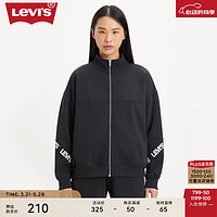 Levi's 李维斯 23秋季新款女士黑色时尚百搭休闲卫衣A6225-0001 黑色 A6225-0001 S
