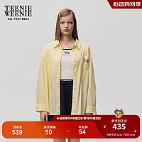 Teenie Weenie小熊卡通衬衫女2024夏季女衬衣 黄色 165/M
