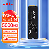 GeIL 金邦 P4L PRO M.2 ssd固态硬盘PCIE4.0 高速（NVME协议）适用于台式机笔记本PS5 P4L PRO 512G